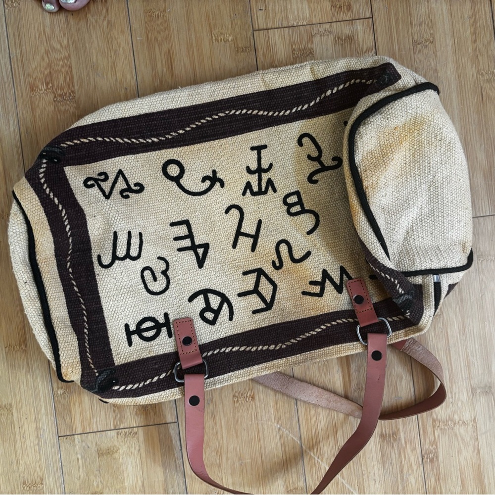 Western Tan and Brown Tote Bag